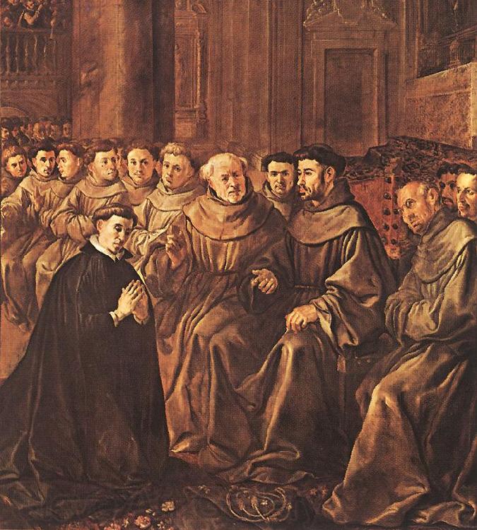 HERRERA, Francisco de, the Elder St Bonaventure Joins the Franciscan Order g France oil painting art